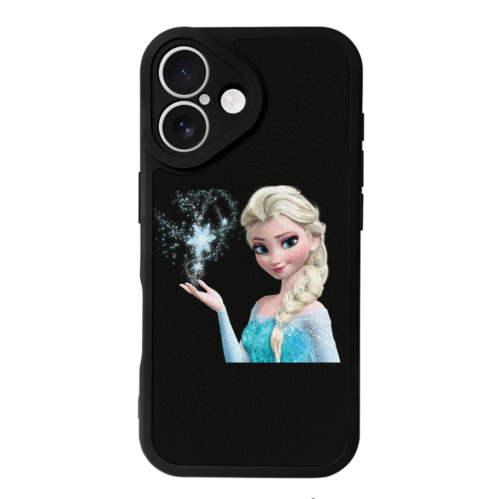 （画像用） アナと雪の女王 アンナ エルサ Frozen Anna Elsa 【iPhone 16シリーズ対応】シリコンスマホケース（レザー調） 材質：シリコン